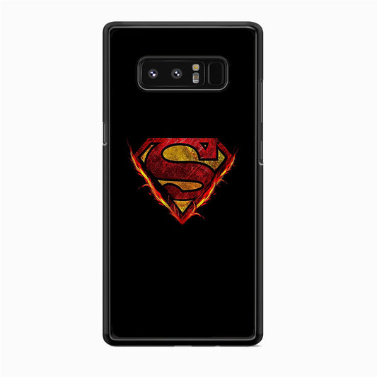 Superman Fire Logo Samsung Galaxy Note 8 Case