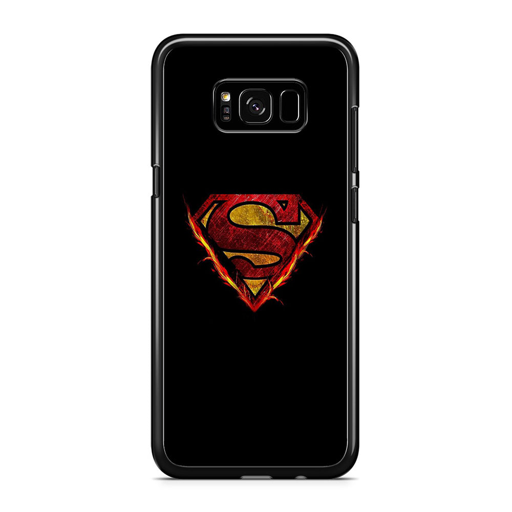 Superman Fire Logo Samsung Galaxy S8 Case