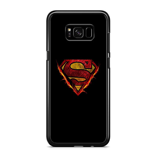 Superman Fire Logo Samsung Galaxy S8 Case