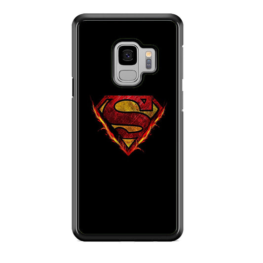 Superman Fire Logo Samsung Galaxy S9 Case