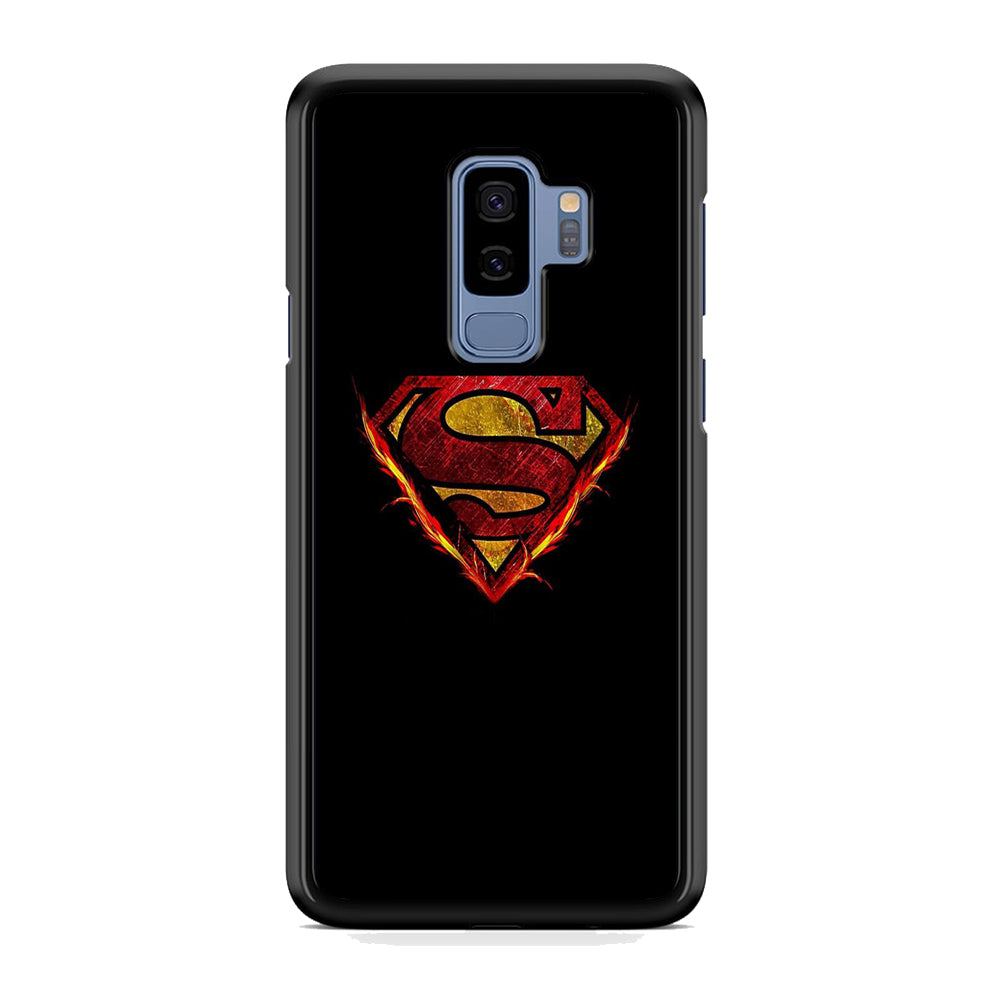 Superman Fire Logo Samsung Galaxy S9 Plus Case