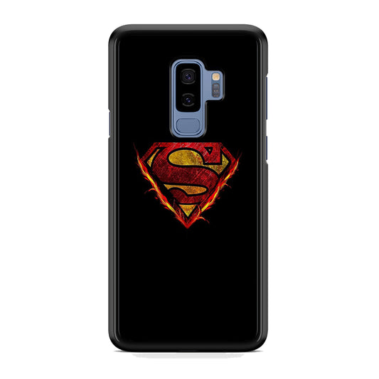 Superman Fire Logo Samsung Galaxy S9 Plus Case