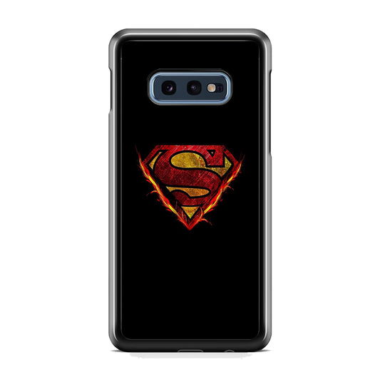 Superman Fire Logo Samsung Galaxy S10E Case