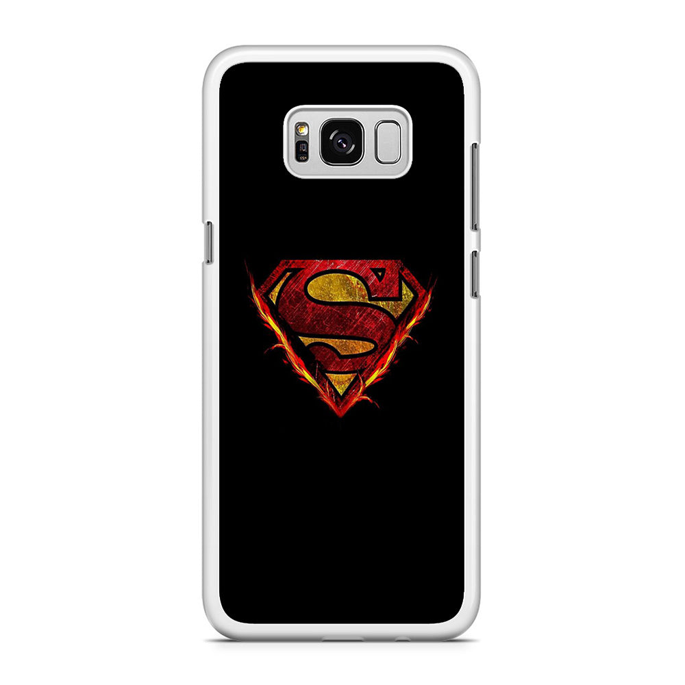 Superman Fire Logo Samsung Galaxy S8 Case
