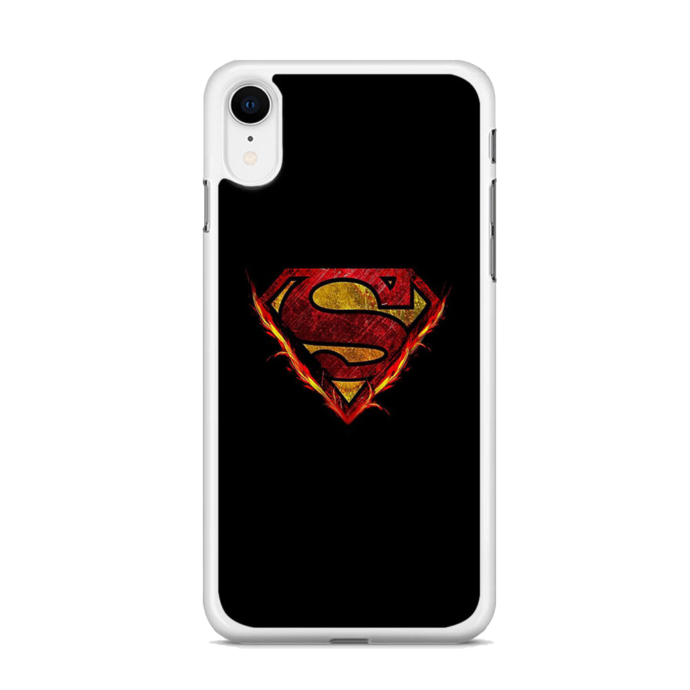 Superman Fire Logo iPhone XR Case