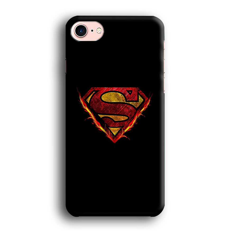 Superman Fire Logo iPhone 8 Case