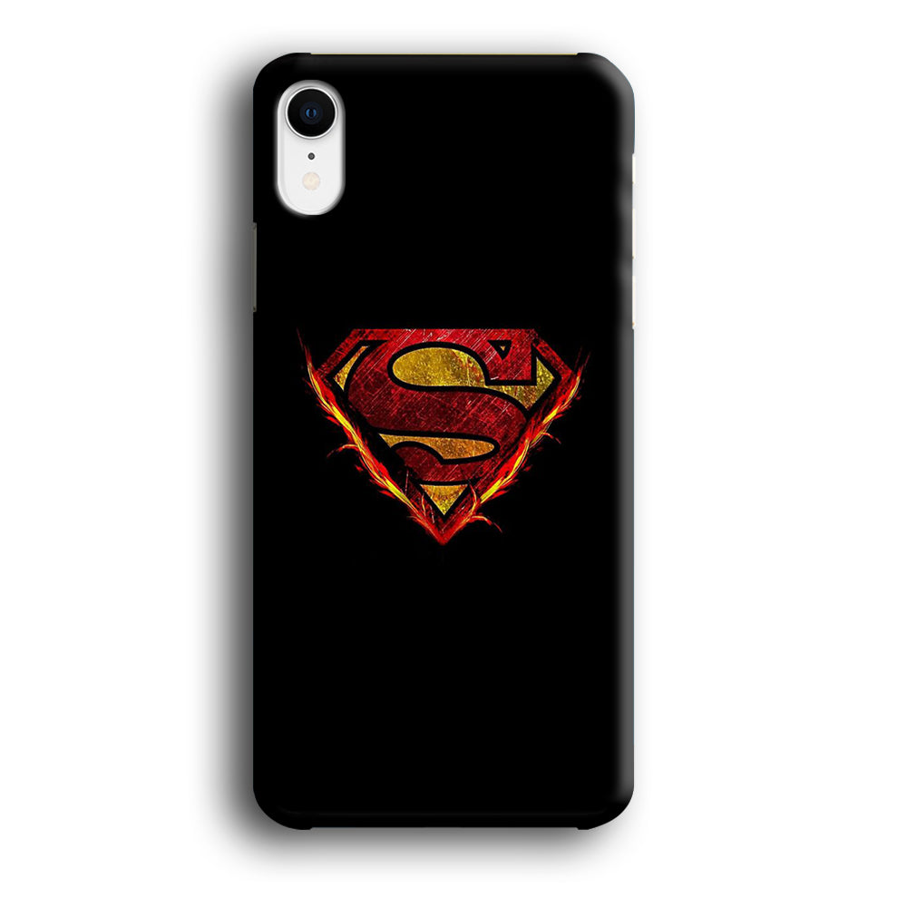 Superman Fire Logo iPhone XR Case