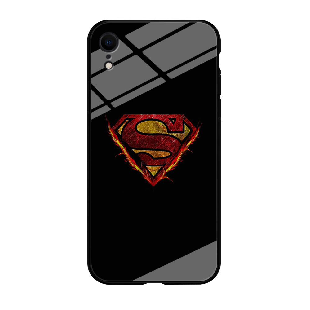 Superman Fire Logo iPhone XR Case