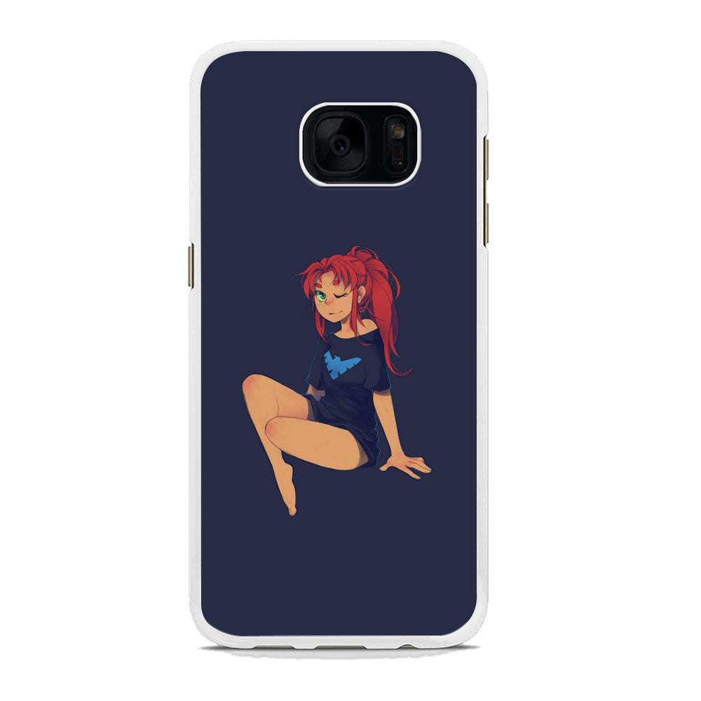 Teen Titans Star Fire Beauty Samsung Galaxy S7 Edge Case