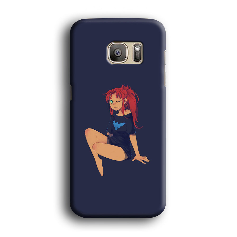 Teen Titans Star Fire Beauty Samsung Galaxy S7 Edge Case
