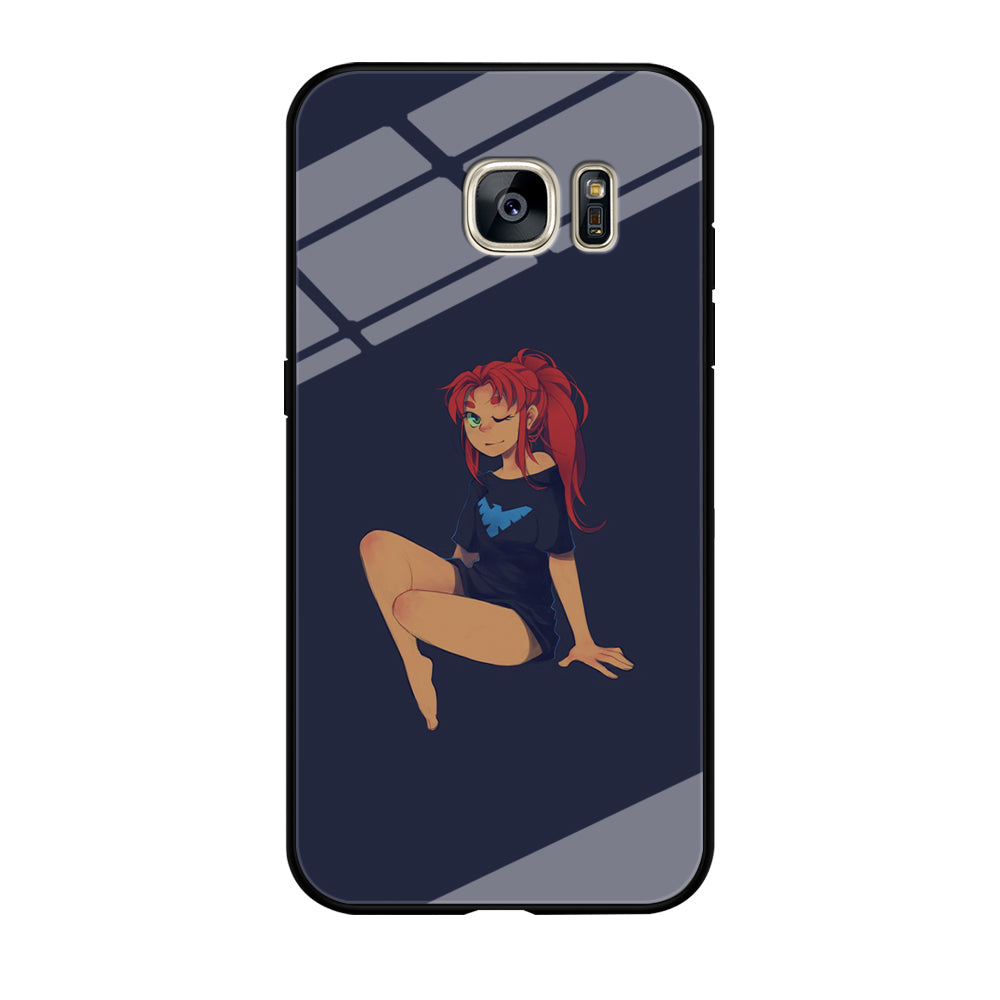 Teen Titans Star Fire Beauty Samsung Galaxy S7 Edge Case