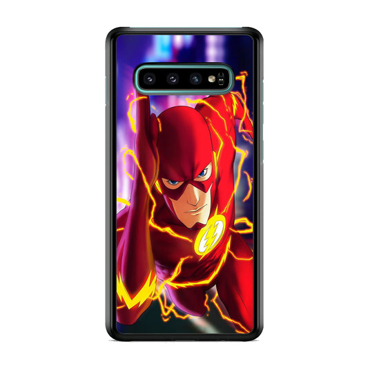 The Flash In Action Samsung Galaxy S10 Case