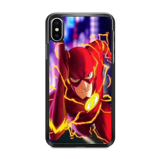 The Flash In Action iPhone X Case