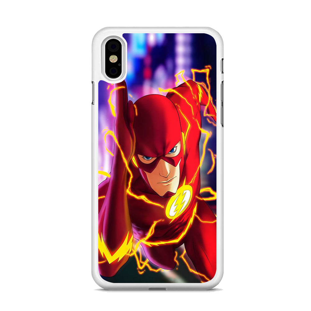 The Flash In Action iPhone X Case