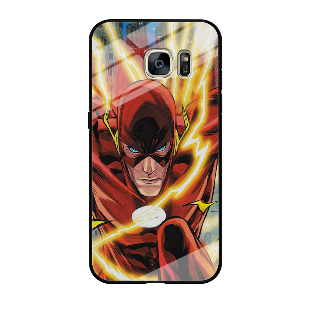 The Flash Light Speed Samsung Galaxy S7 Case Tempered Glass Case