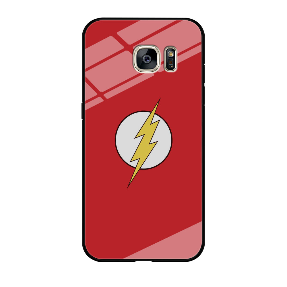 The Flash Red Logo Samsung Galaxy S7 Case Tempered Glass Case