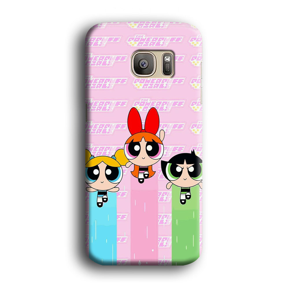 The Powerpuff Girls Battle Action Samsung Galaxy S7 Edge Case