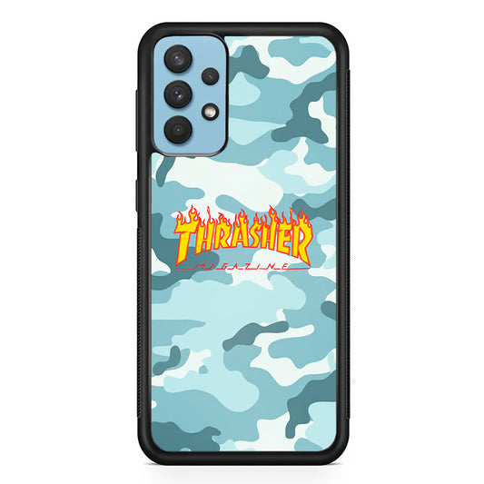 Thrasher Camo Light Blue Samsung Galaxy A32 Case