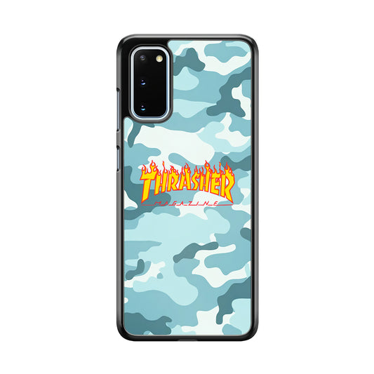 Thrasher Camo Light Blue Samsung Galaxy S20 Case - Carneyforia
