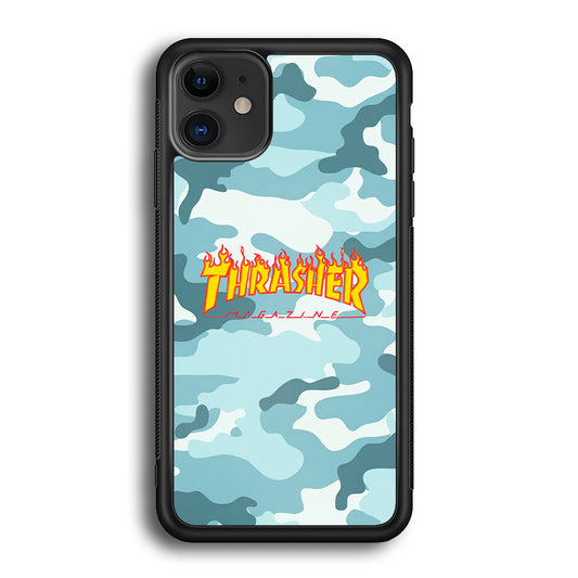 Thrasher Camo Light Blue iPhone 12 Case - Carneyforia