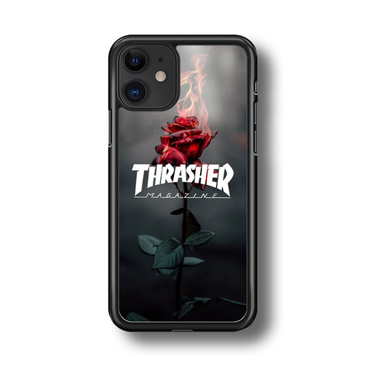 Thrasher Rose Flame iPhone 11 Case - Carneyforia