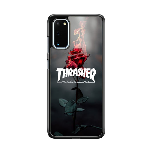 Thrasher Rose Flame Samsung Galaxy S20 Case - Carneyforia