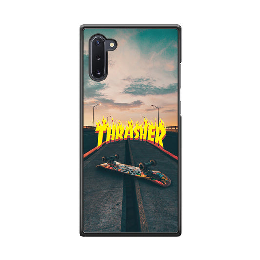 Thrasher Skate View Samsung Galaxy Note 10 Case - Carneyforia