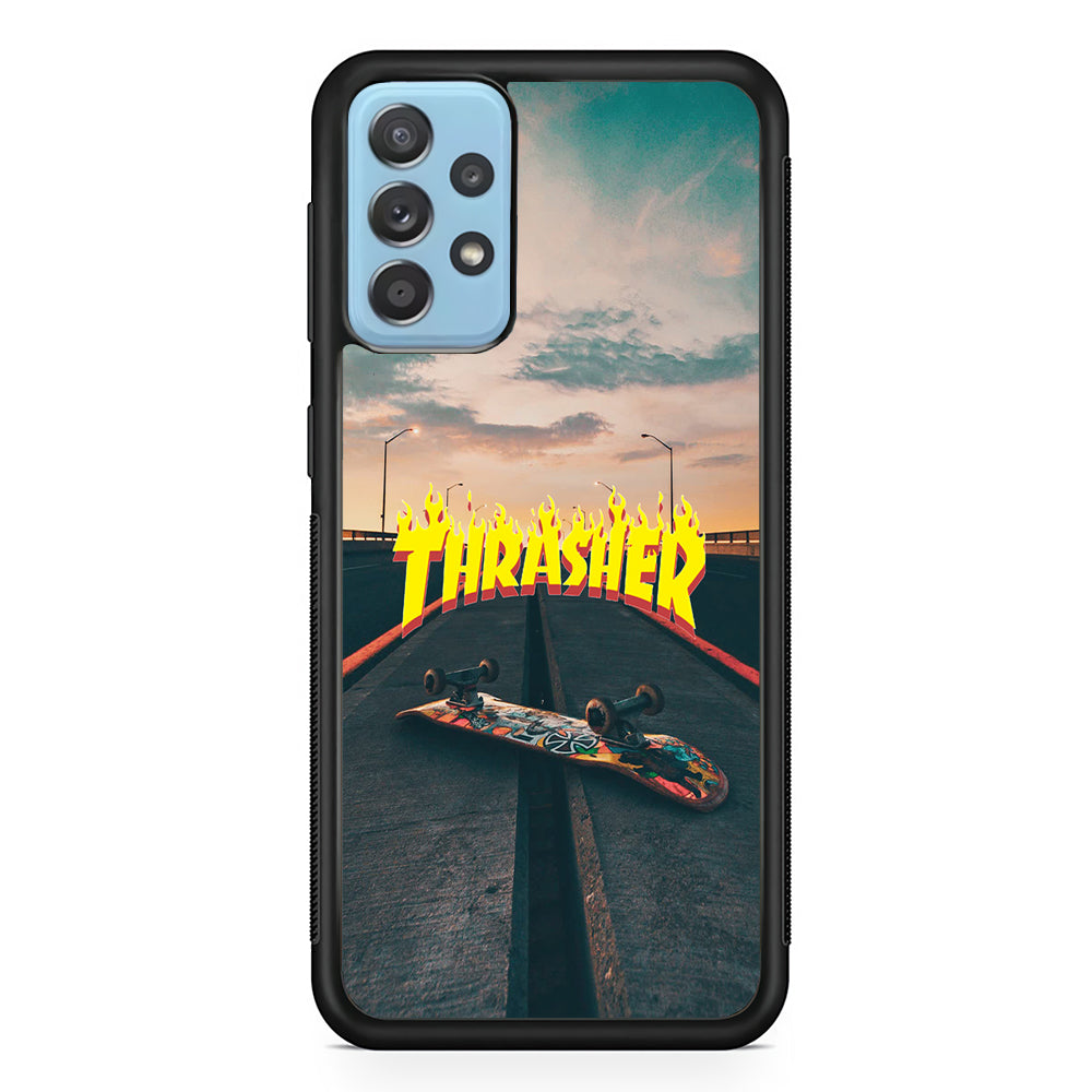 Thrasher Skate View Samsung Galaxy A52 Case - Carneyforia