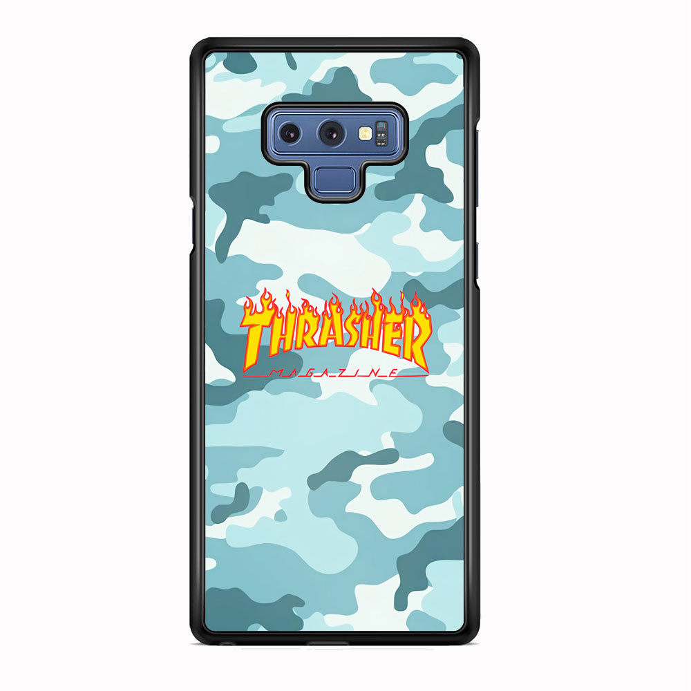 Thrasher Camo Light Blue Samsung Galaxy Note 9 Case - Carneyforia