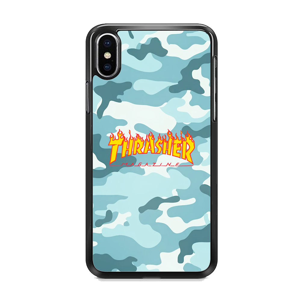 Thrasher Camo Light Blue iPhone XS MAX Case - Carneyforia