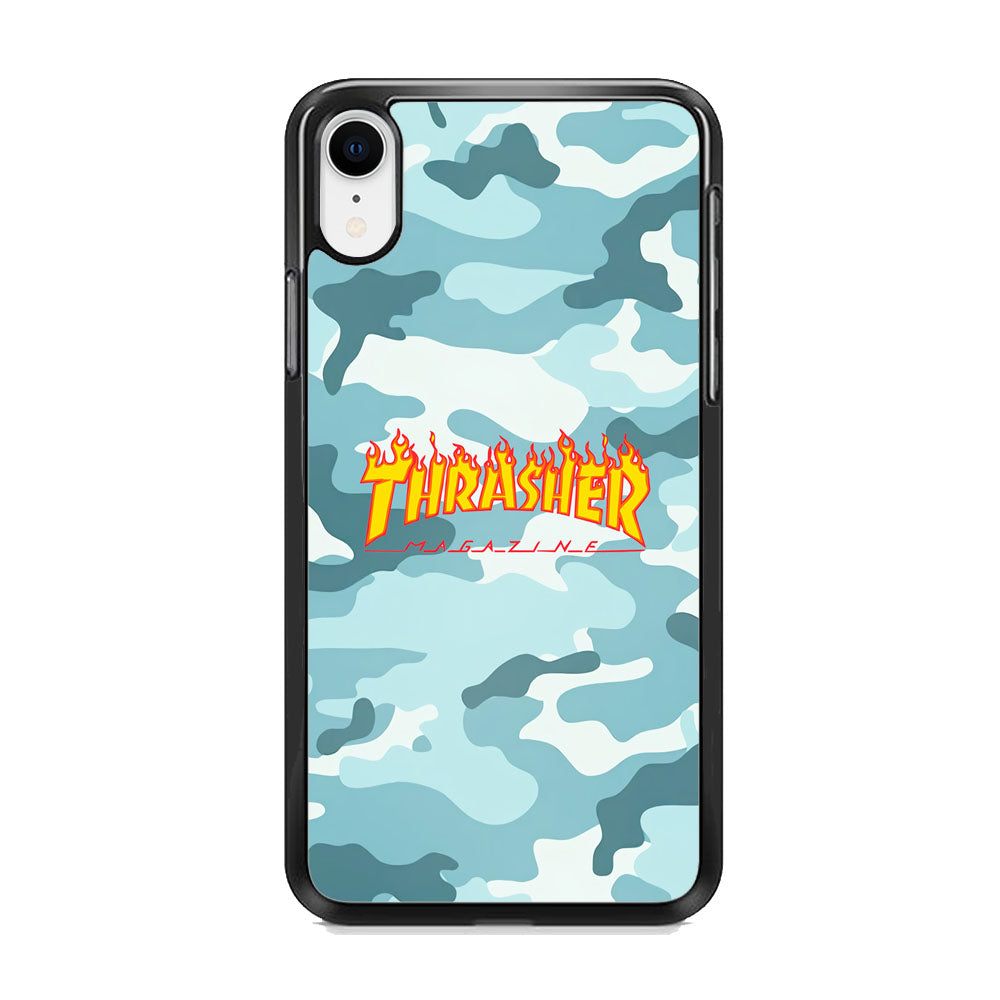 Thrasher Camo Light Blue iPhone XR Case - Carneyforia
