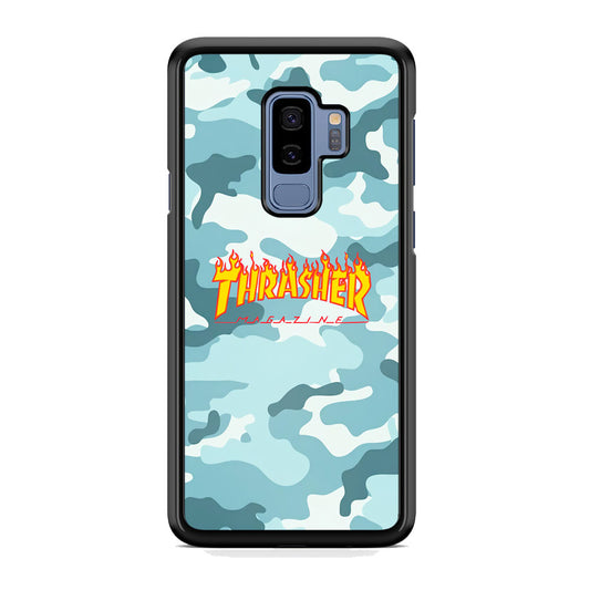 Thrasher Camo Light Blue Samsung Galaxy S9 Plus Case - Carneyforia
