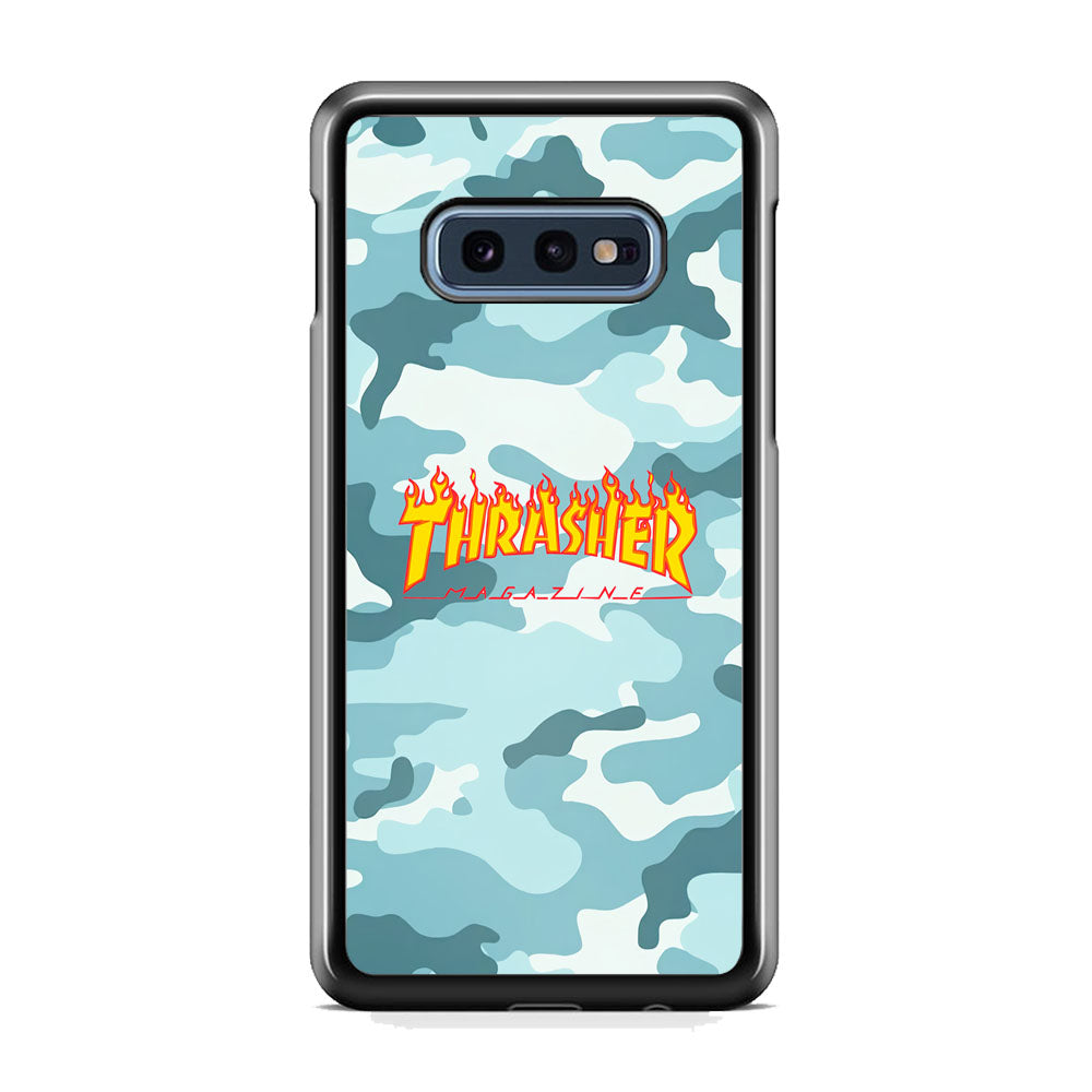 Thrasher Camo Light Blue Samsung Galaxy S10E Case - Carneyforia