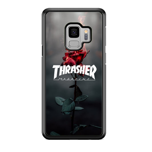 Thrasher Rose Flame Samsung Galaxy S9 Case Default Title
