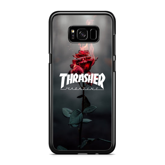 Thrasher Rose Flame Samsung Galaxy S8 Case - Carneyforia