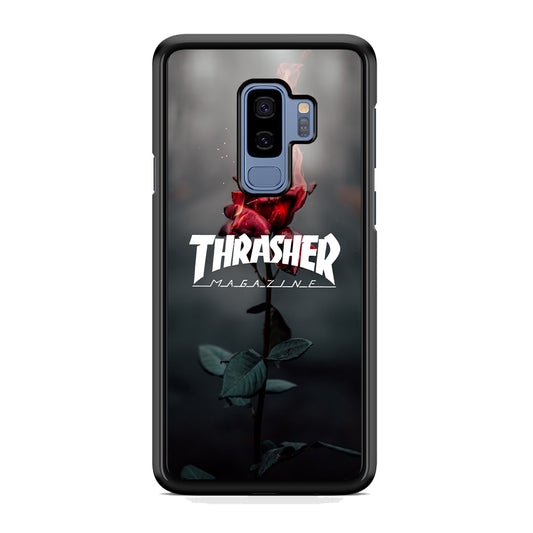 Thrasher Rose Flame Samsung Galaxy S9 Plus Case Default Title