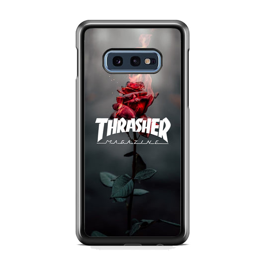 Thrasher Rose Flame Samsung Galaxy S10E Case - Carneyforia
