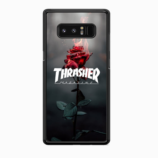 Thrasher Rose Flame Samsung Galaxy Note 8 Case - Carneyforia