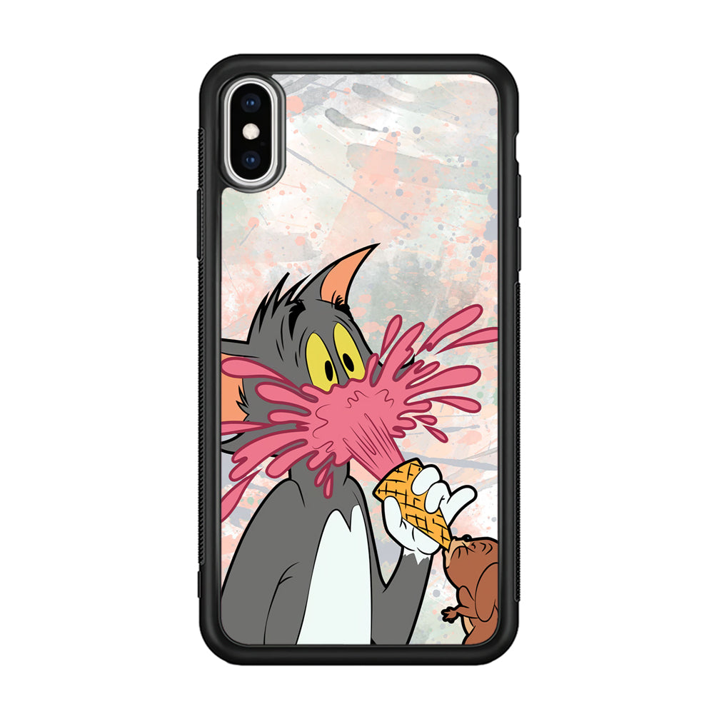 Tom And Jerry Ice Cream Gun iPhone X Case