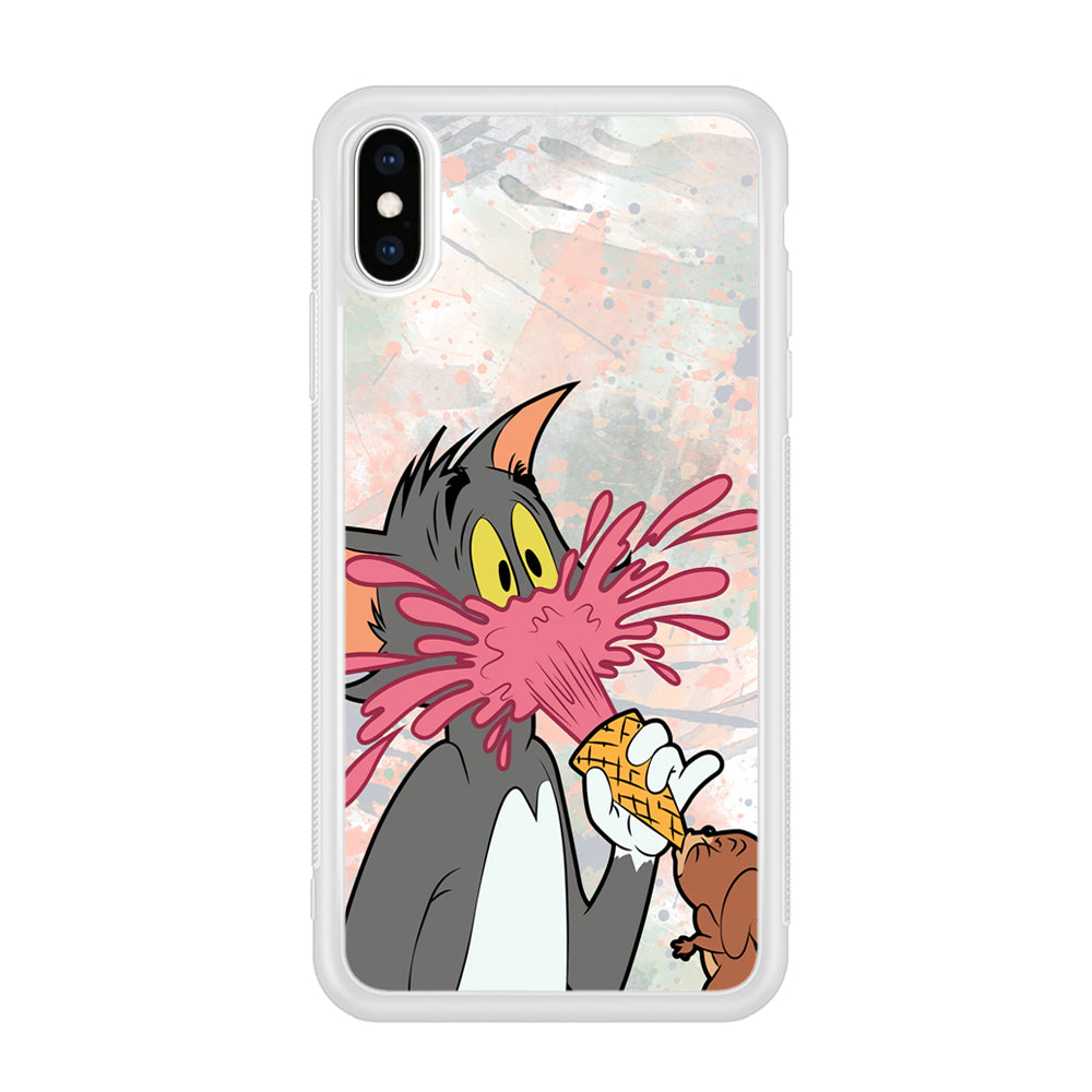 Tom And Jerry Ice Cream Gun iPhone X Case