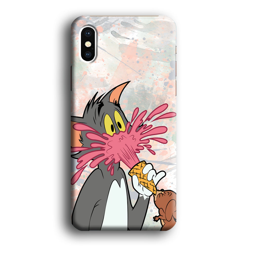 Tom And Jerry Ice Cream Gun iPhone X Case