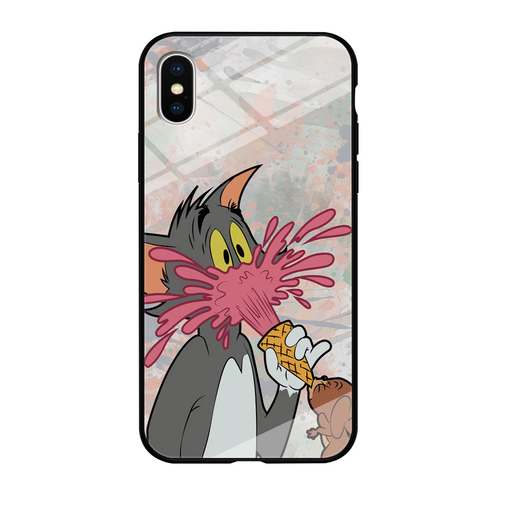 Tom And Jerry Ice Cream Gun iPhone X Case