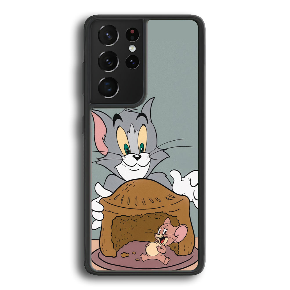 Tom And Jerry Pie Dinner Samsung Galaxy S21 Ultra Case