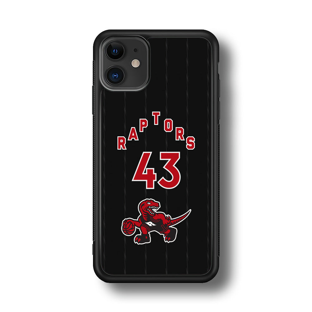 Toronto Raptors on 43 Jersey iPhone 11 Case