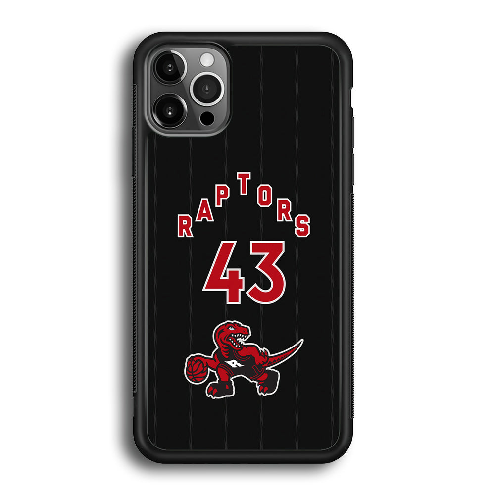 Toronto Raptors on 43 Jersey iPhone 12 Pro Case