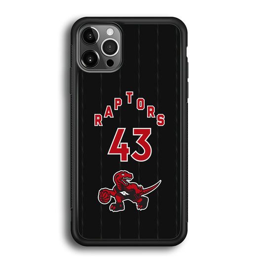 Toronto Raptors on 43 Jersey iPhone 12 Pro Case