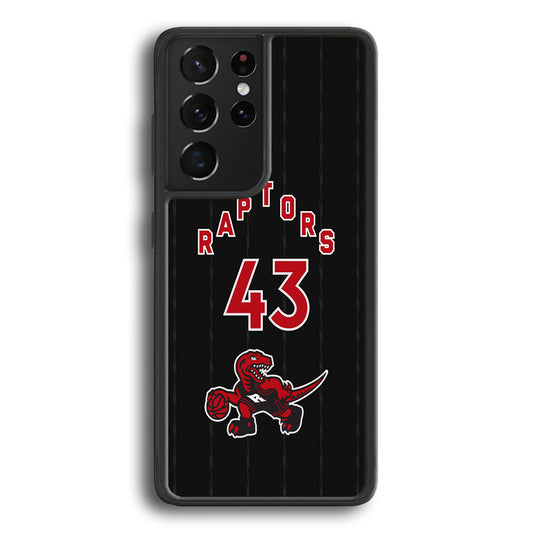 Toronto Raptors on 43 Jersey Samsung Galaxy S21 Ultra Case