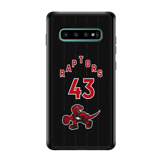 Toronto Raptors on 43 Jersey Samsung Galaxy S10 Case