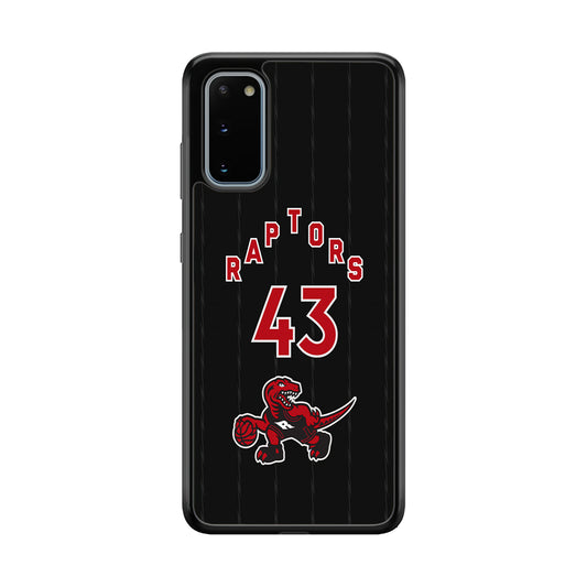 Toronto Raptors on 43 Jersey Samsung Galaxy S20 Case