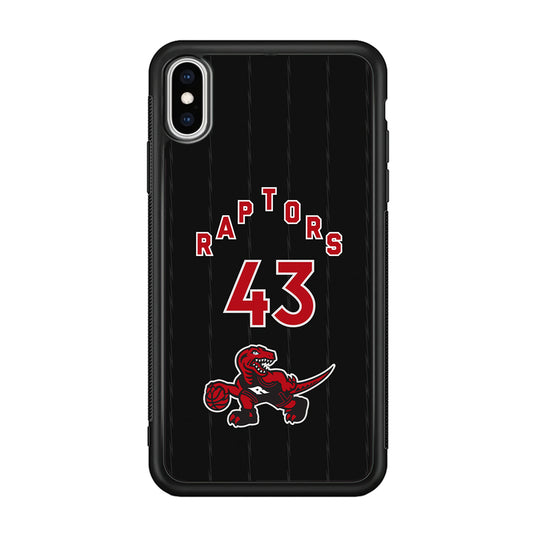 Toronto Raptors on 43 Jersey iPhone XS Case